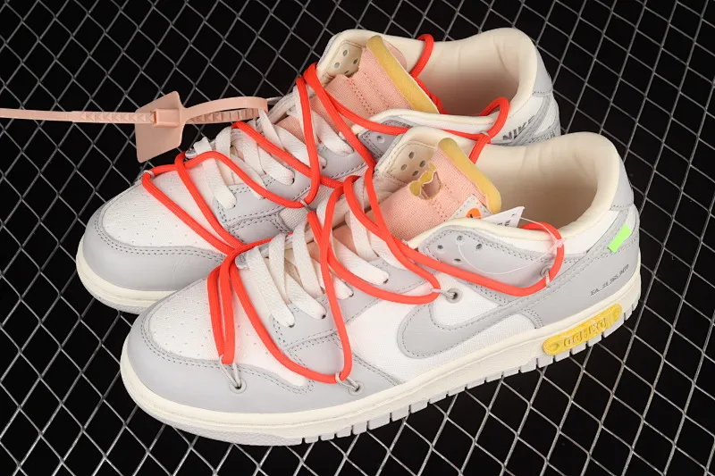 All Categories Nk SB Dunk Series Nk SB Dunk Low Low-top Sneakers Pure Original Version OF x Nk Dunk Low OW Gray Casual Sports Skateboard Shoes DM1602-110